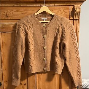 JCrew Cable knit Cardigan